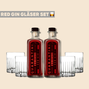 Gläser Set: Red Gin