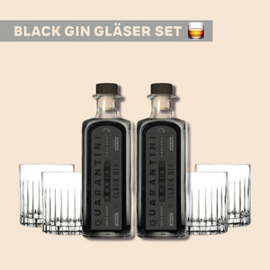 Gläser Set: Black Gin